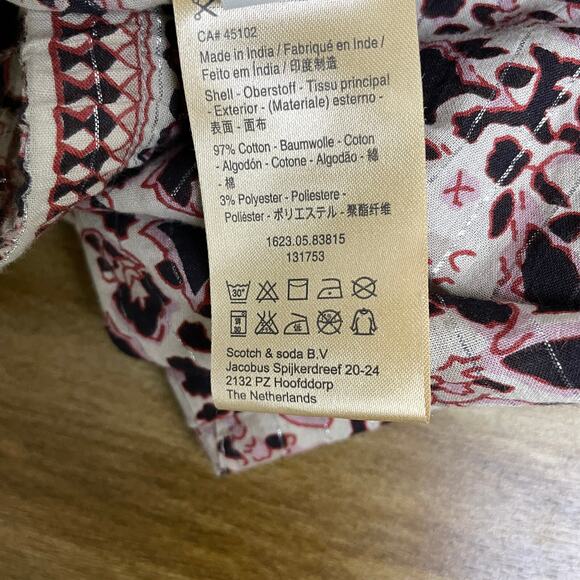 Scotch And Soda Vagabond Voyage Pants Size 2 Printed Elastic Boho 30x28 - Picture 11 of 12